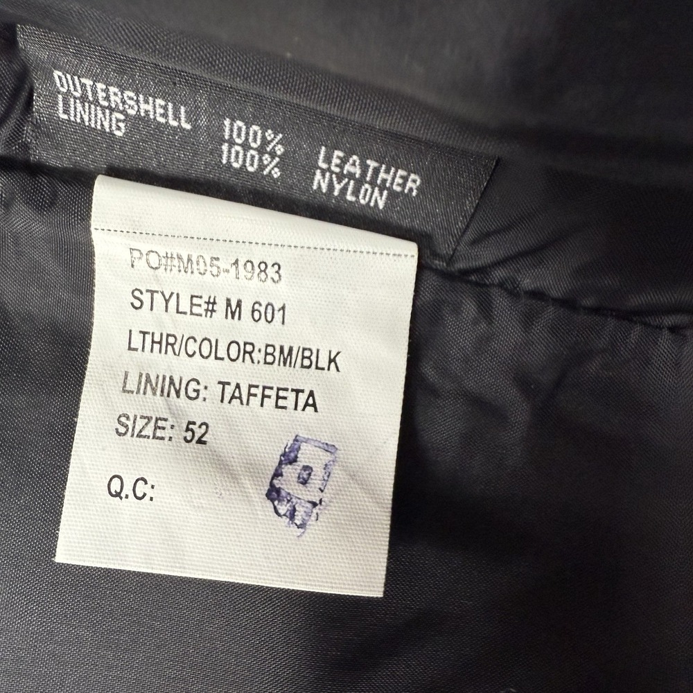 FMC Leather Vest Black Size‎ 52 - Picture 9 of 12